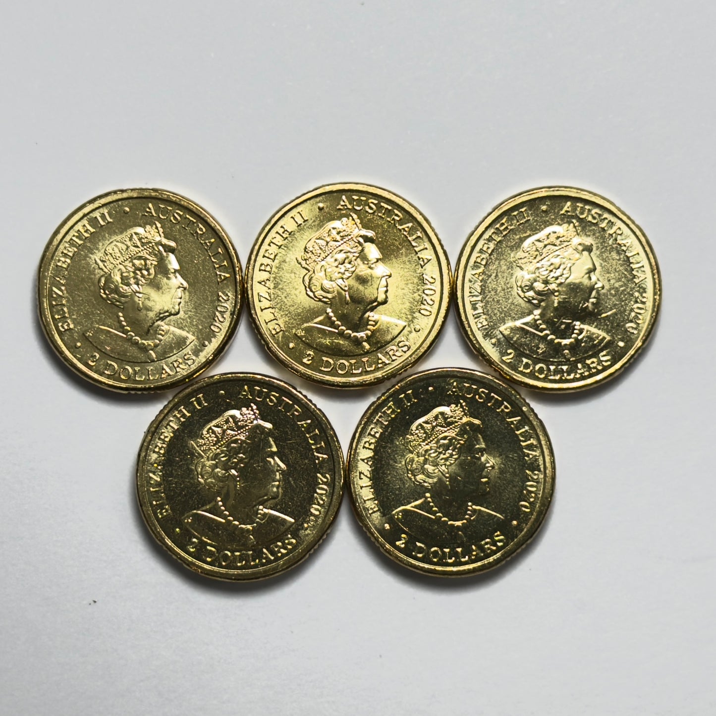2020 $2 Tokyo Olympics 5 Coin Set - Uncirculated Two Dollar - in 2x2s
