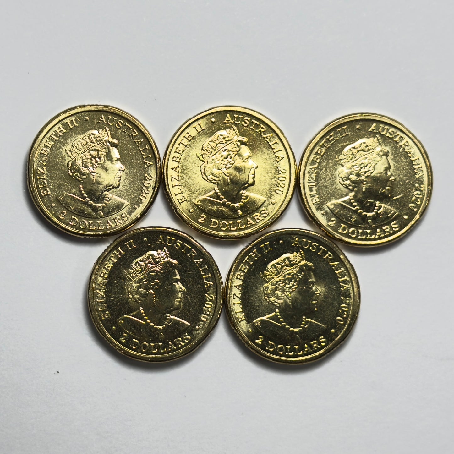 2020 $2 Tokyo Olympics 5 Coin Set - Uncirculated Two Dollar - in 2x2s