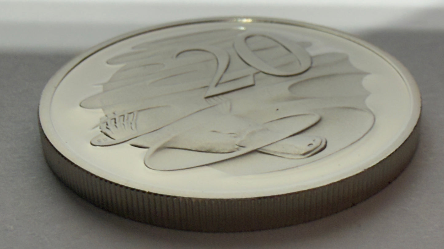 1990 20 Cent Proof Coin - Twenty Cent Proof Coin - Platypus - comes in 2x2
