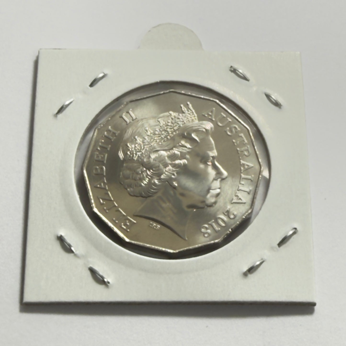 2018 50 Cent Coloured Coin - XY Falcon GT-HO 1971 - Uncirculated in 2x2