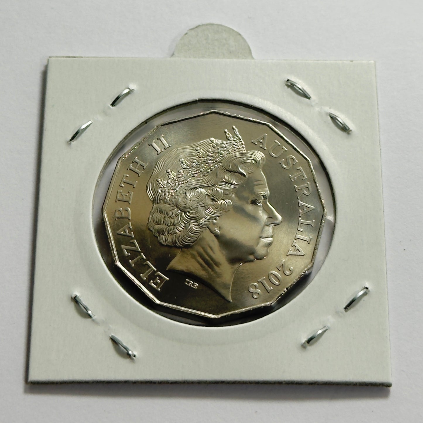 2018 50 Cent Coloured Coin - XY Falcon GT-HO 1971 - Uncirculated in 2x2