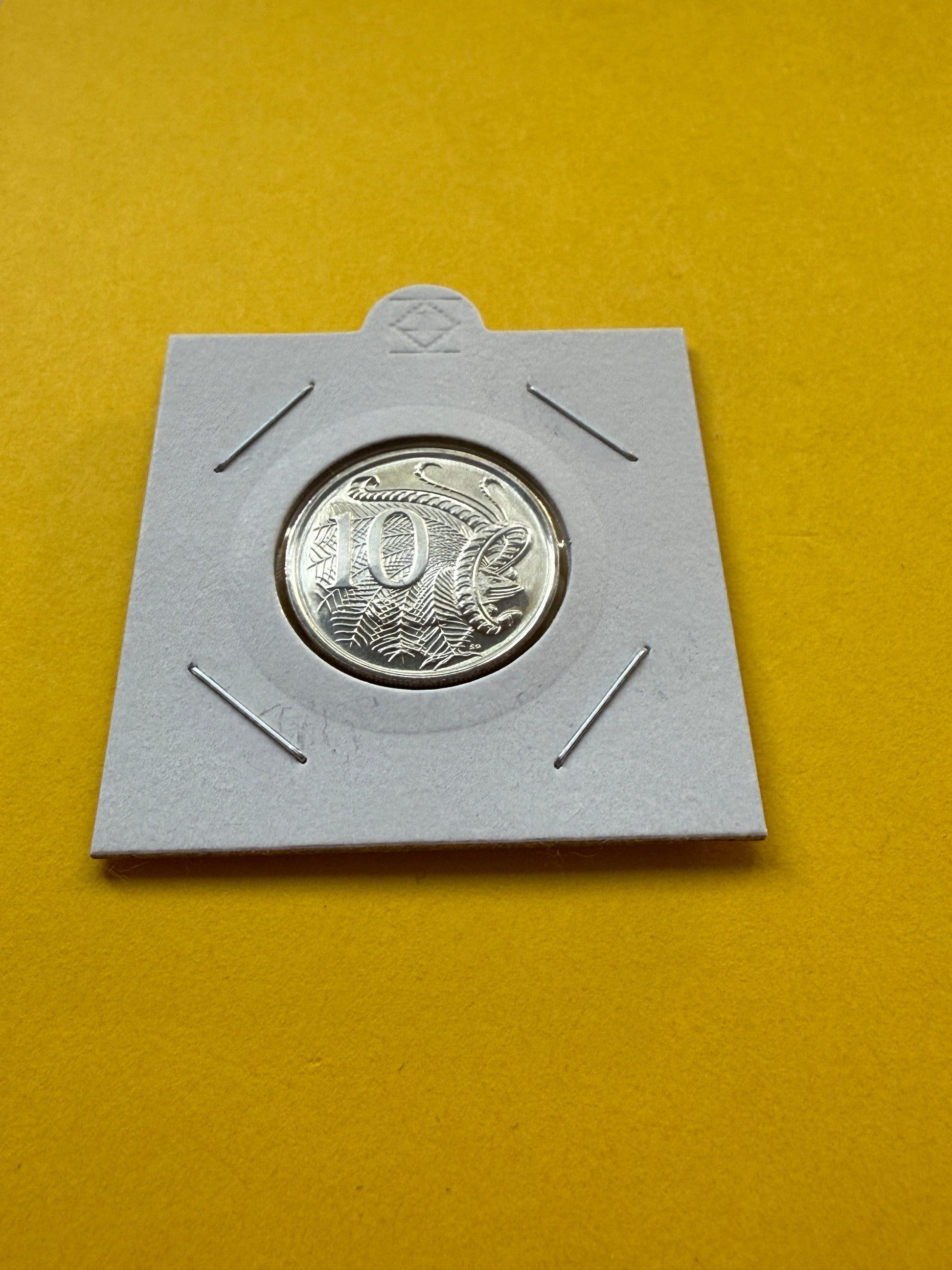 1997 10 Cent Coin - Choice Uncirculated - ex mint set coin - in 2x2 - CAT V $80 - New Age Numismatics