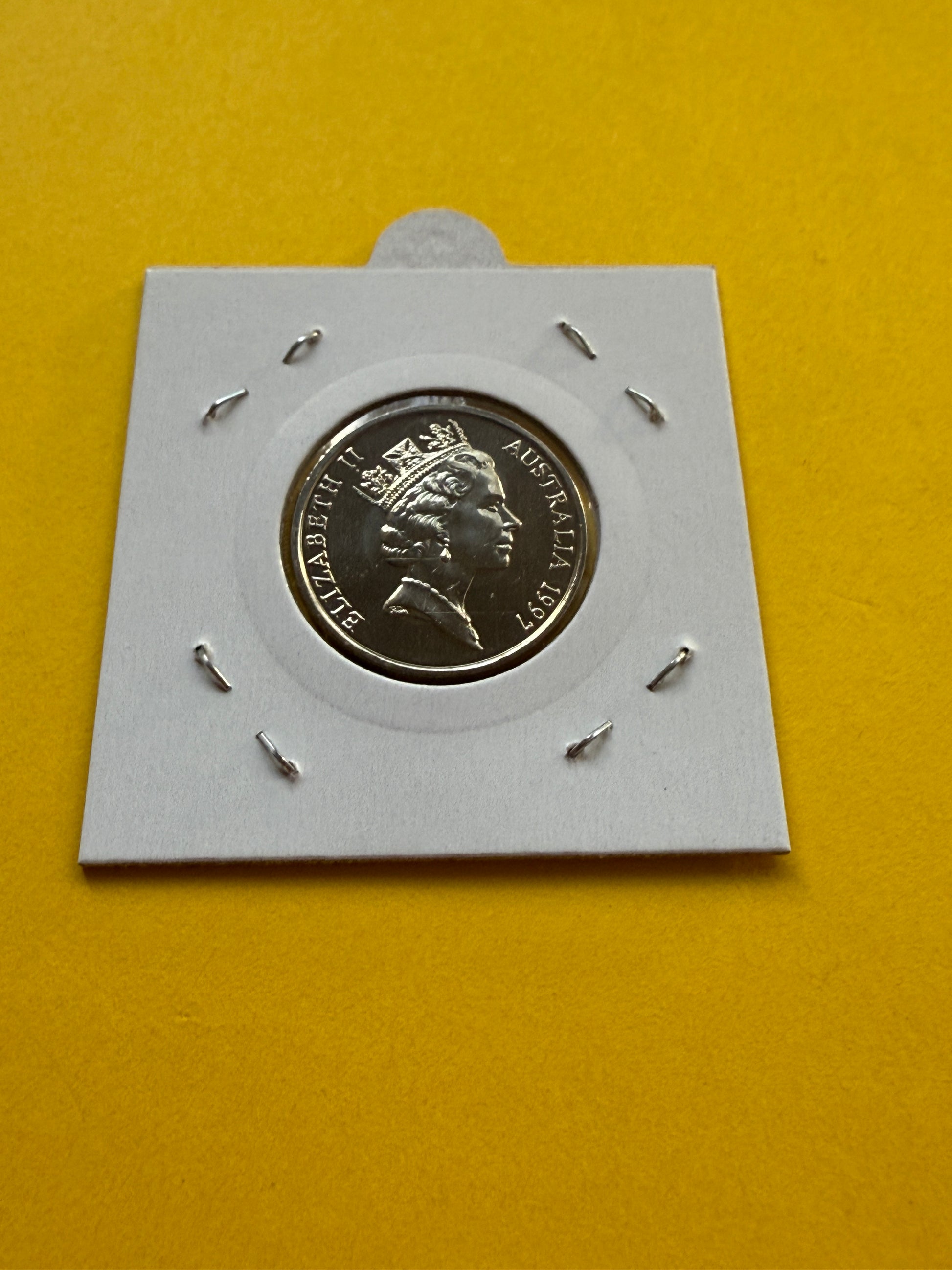 1997 10 Cent Coin - Choice Uncirculated - ex mint set coin - in 2x2 - CAT V $80 - New Age Numismatics