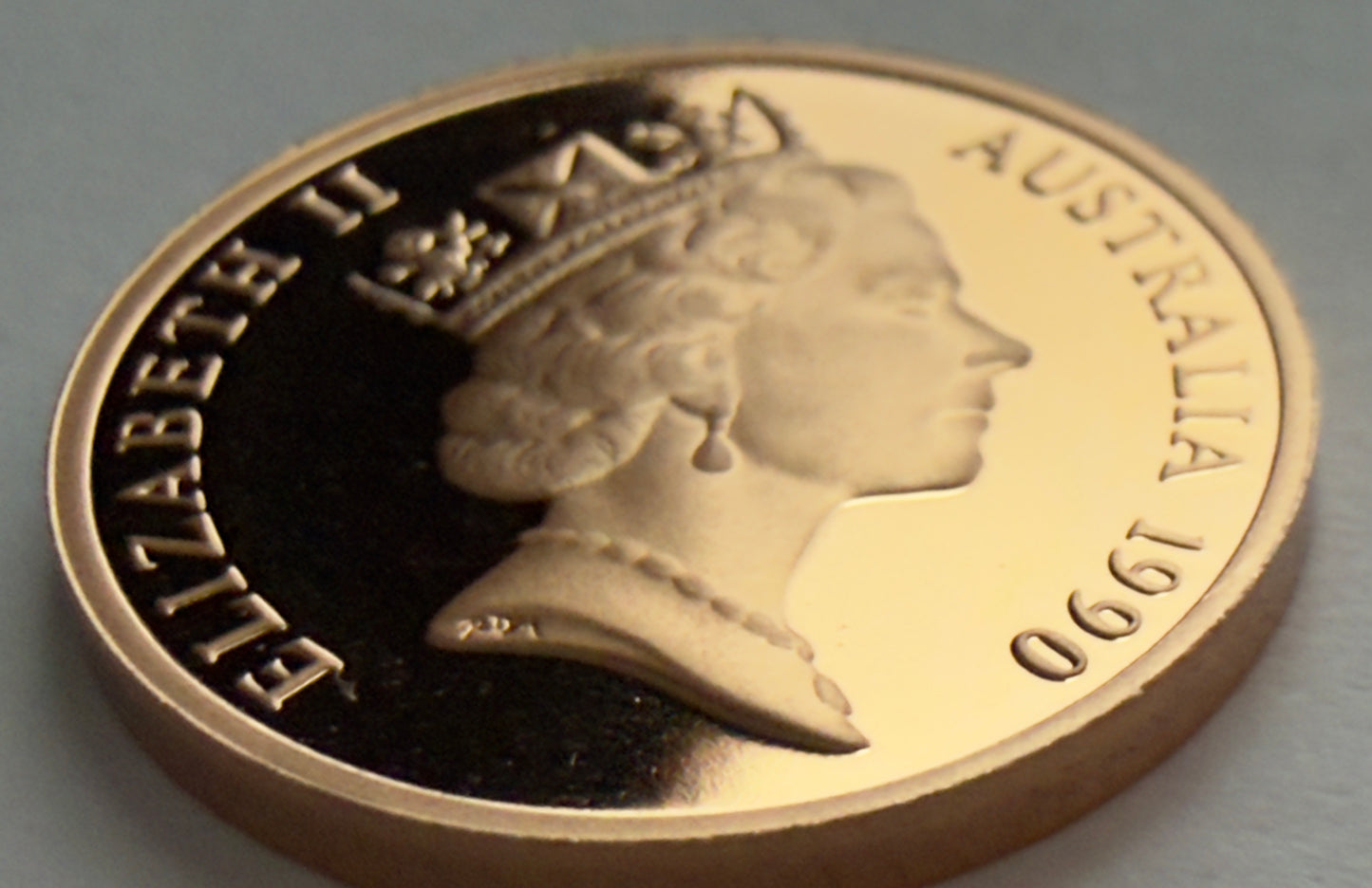 1990 1 Cent Proof Coin - One Cent Proof Coin - comes in 2x2