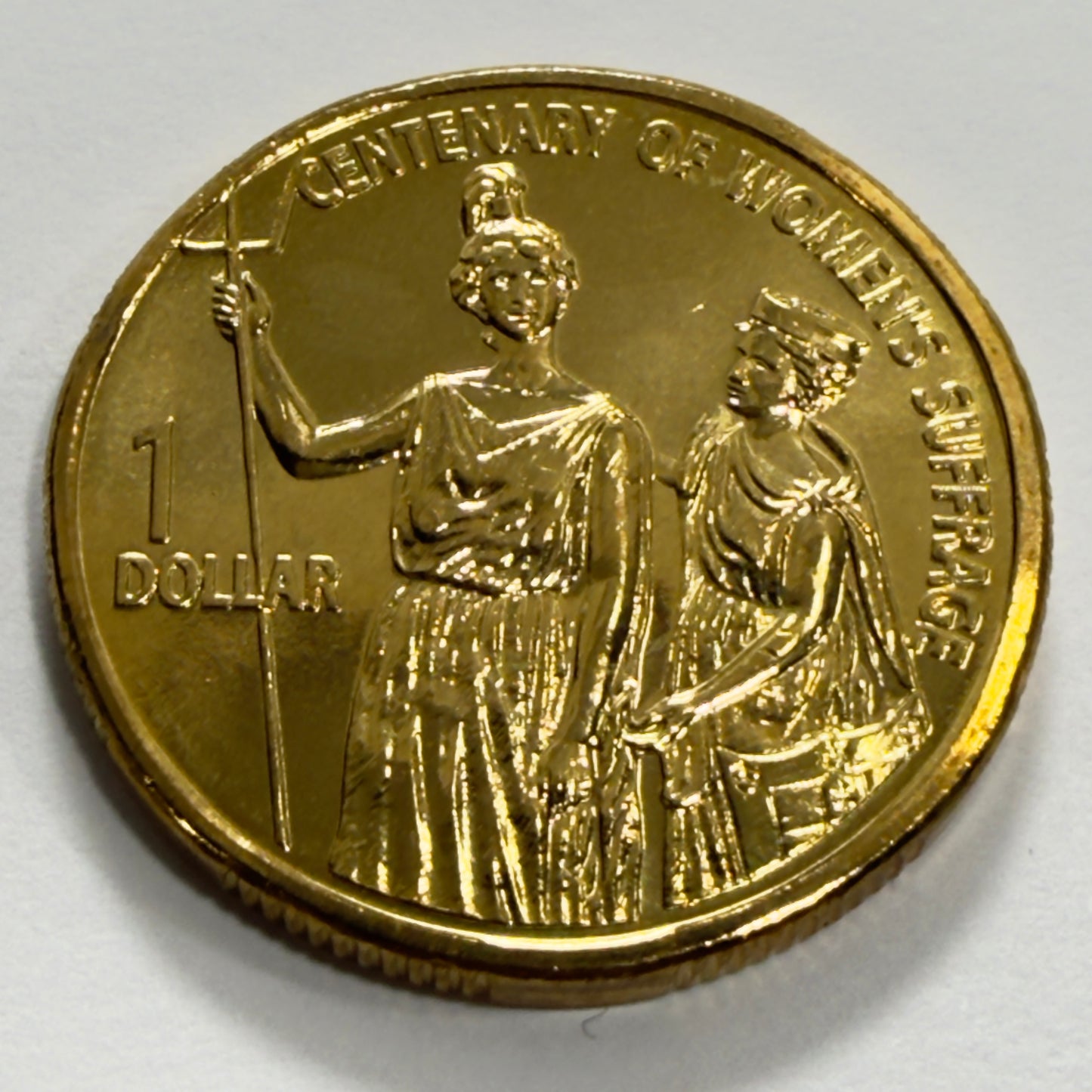 2003 One Dollar Coin - Women's Suffrage - $1 Coin - Uncirculated - in 2x2