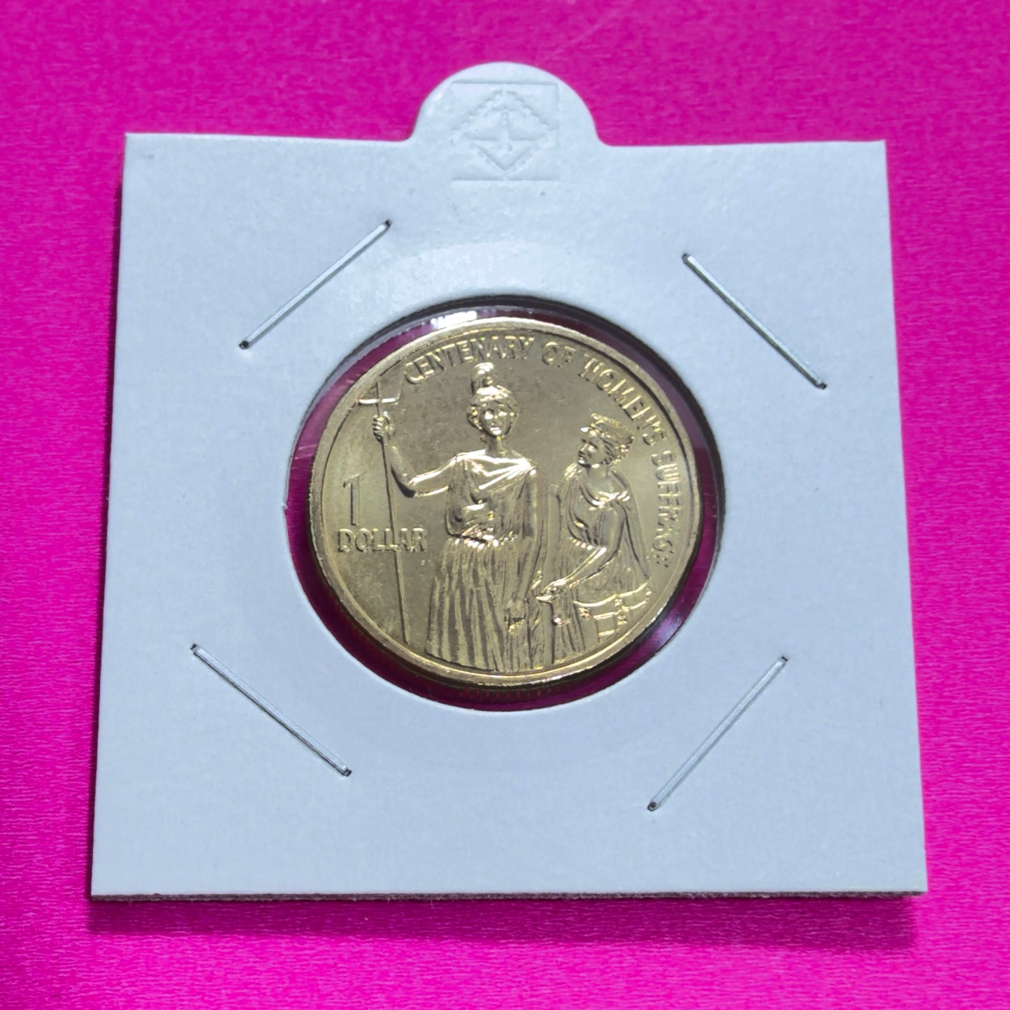 2003 One Dollar Coin - Women's Suffrage - $1 Coin - Uncirculated - in 2x2