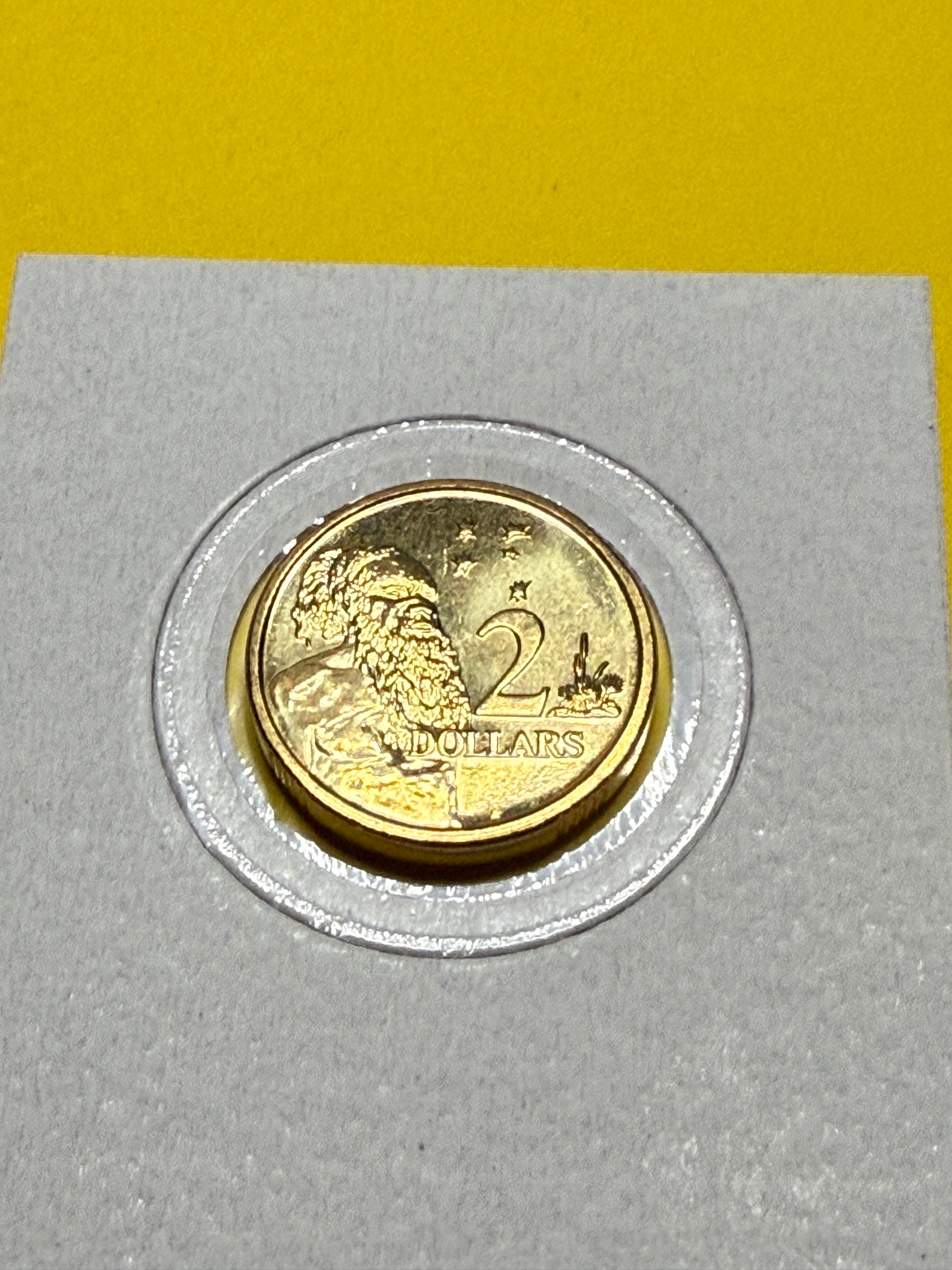 2007 $2 Aboriginal Elder Coin - Uncirculated - Ex Mint Set - comes in 2x2 - New Age Numismatics