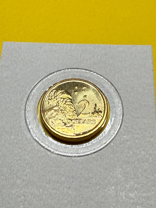 2007 $2 Aboriginal Elder Coin - Uncirculated - Ex Mint Set - comes in 2x2 - New Age Numismatics