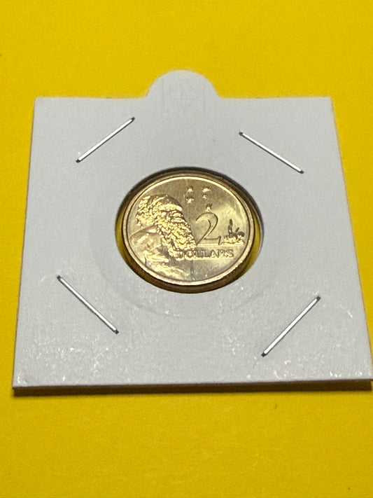 2007 $2 Aboriginal Elder Coin - Uncirculated - Ex Mint Set - comes in 2x2 - New Age Numismatics