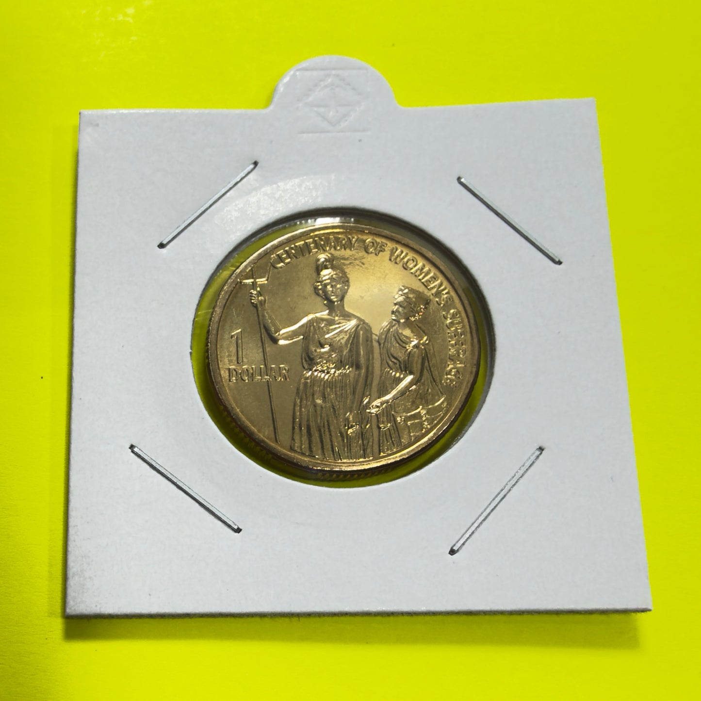 2003 One Dollar Coin - Women's Suffrage - $1 Coin - Uncirculated - in 2x2