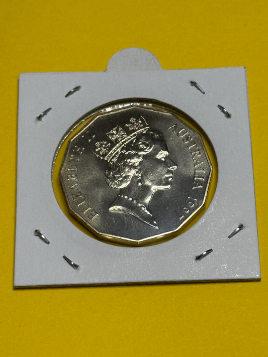 1997 50 Cent COA - Uncirculated - Ex Mint set - LOW MINTAGE 4.3 million - New Age Numismatics