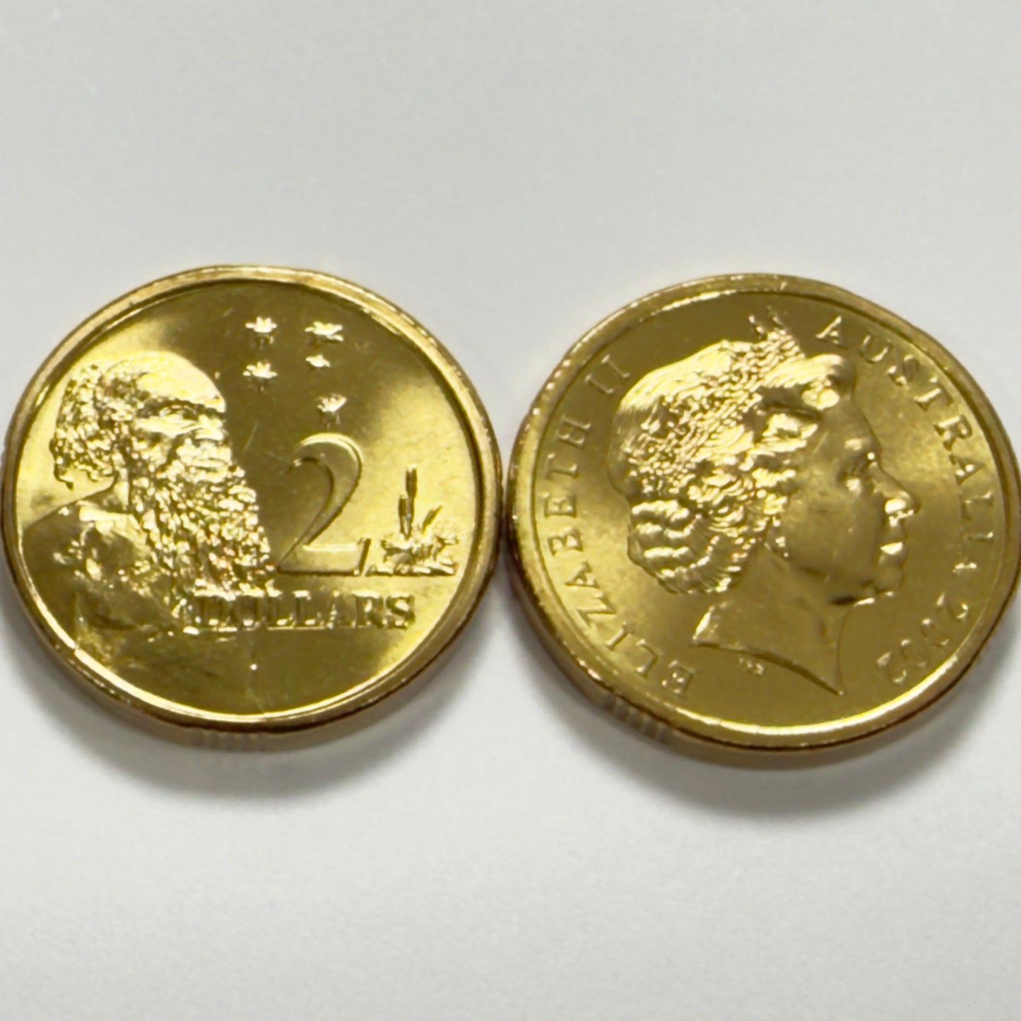 2002 $2 Elder Coin - Choice Uncirculated - ex mint set - Two Dollar - in 2x2