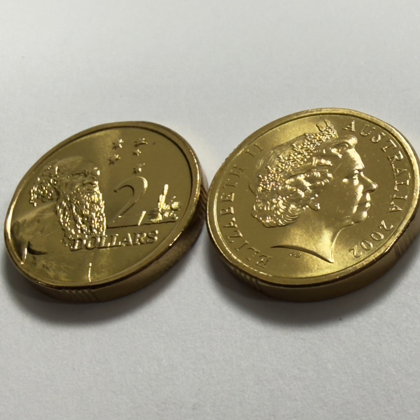 2002 $2 Elder Coin - Choice Uncirculated - ex mint set - Two Dollar - in 2x2