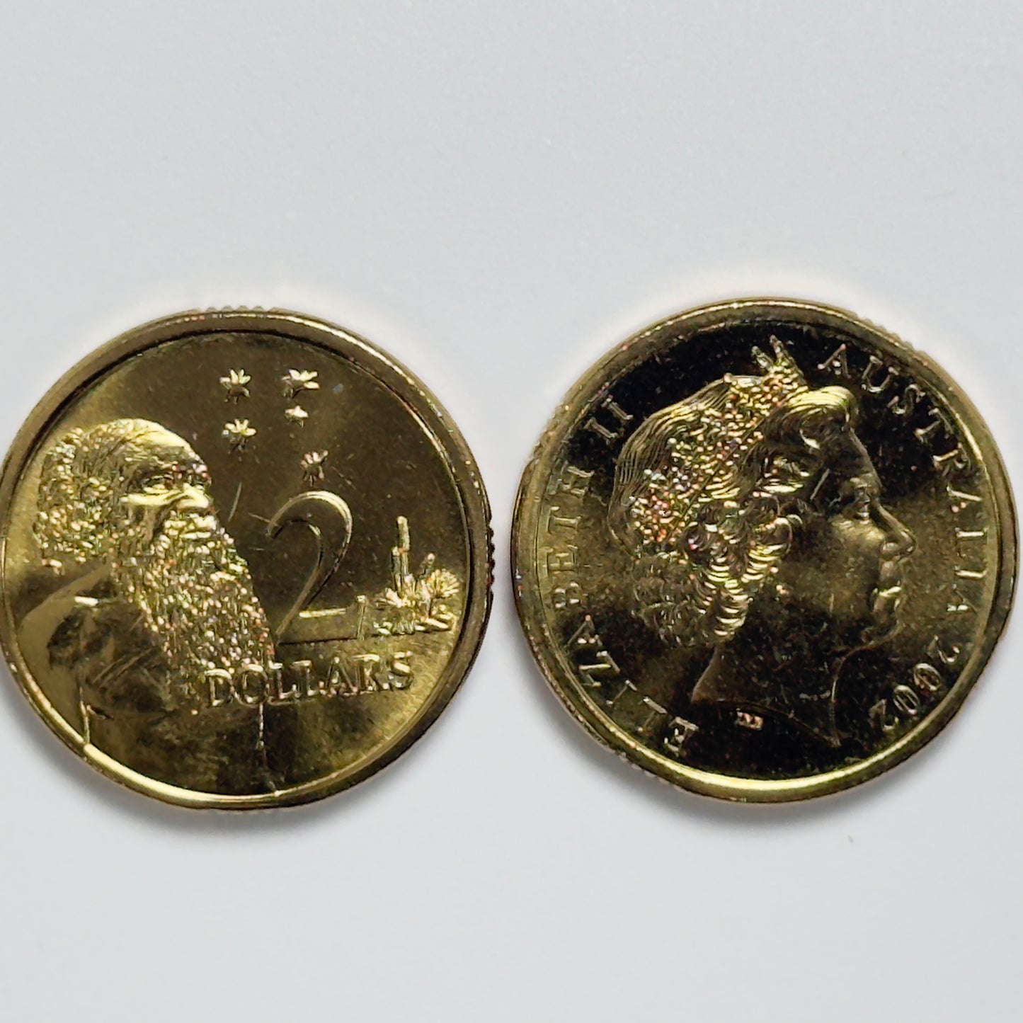 2002 $2 Elder Coin - Choice Uncirculated - ex mint set - Two Dollar - in 2x2