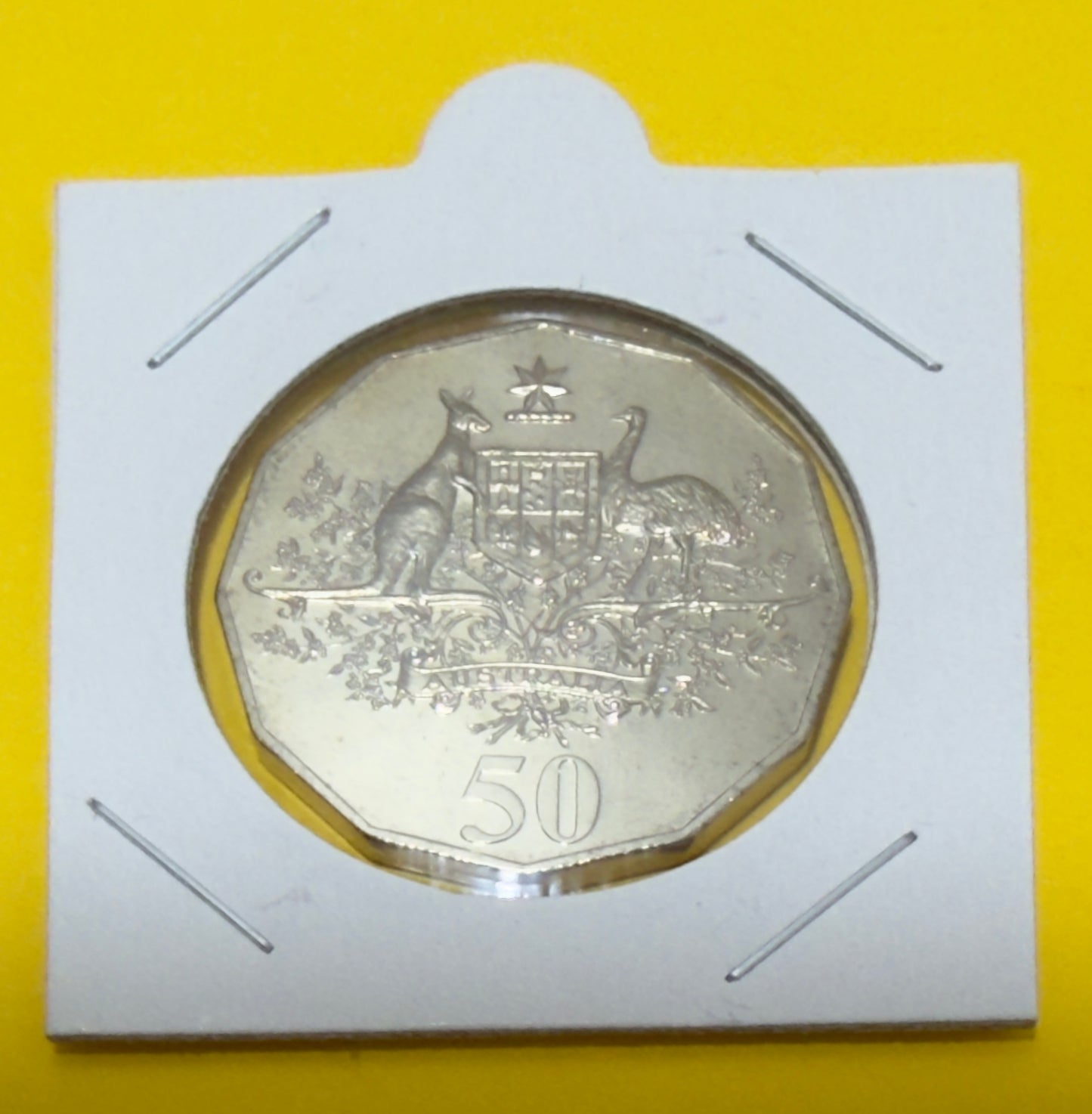 2001 50 Cent Coin - Centenary of Federation - Uncirculated - comes in 2x2