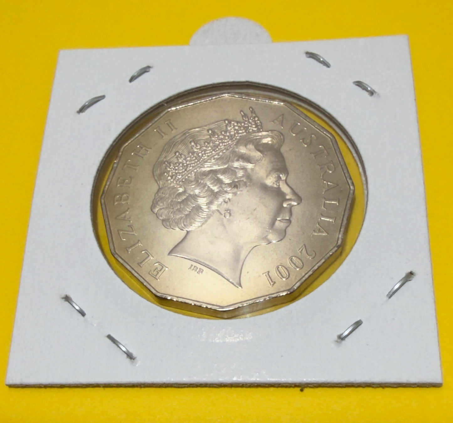 2001 50 Cent Coin - Centenary of Federation - Uncirculated - comes in 2x2