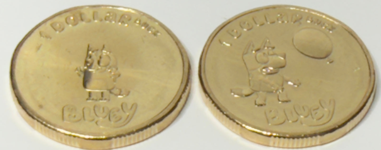 2024 Bluey BUCKS $1 Pair Uncirculated Bluey & Bingo in 2x2s