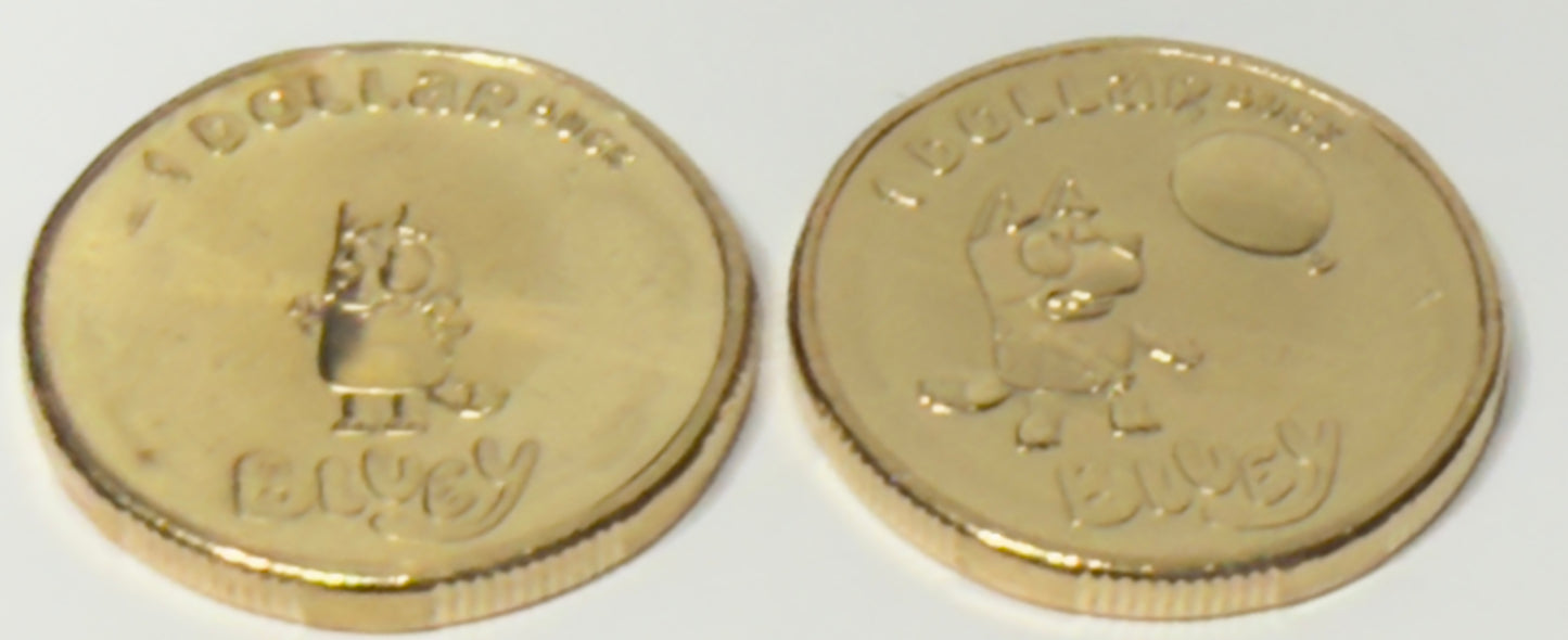 2024 Bluey BUCKS $1 Pair Uncirculated Bluey & Bingo in 2x2s