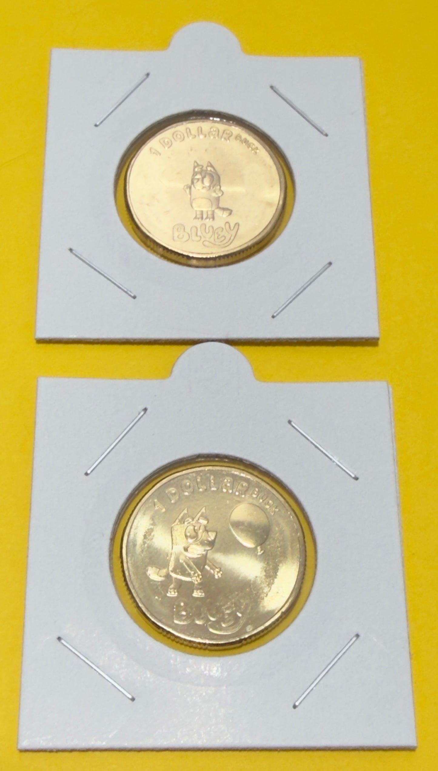 2024 Bluey BUCKS $1 Pair Uncirculated Bluey & Bingo in 2x2s