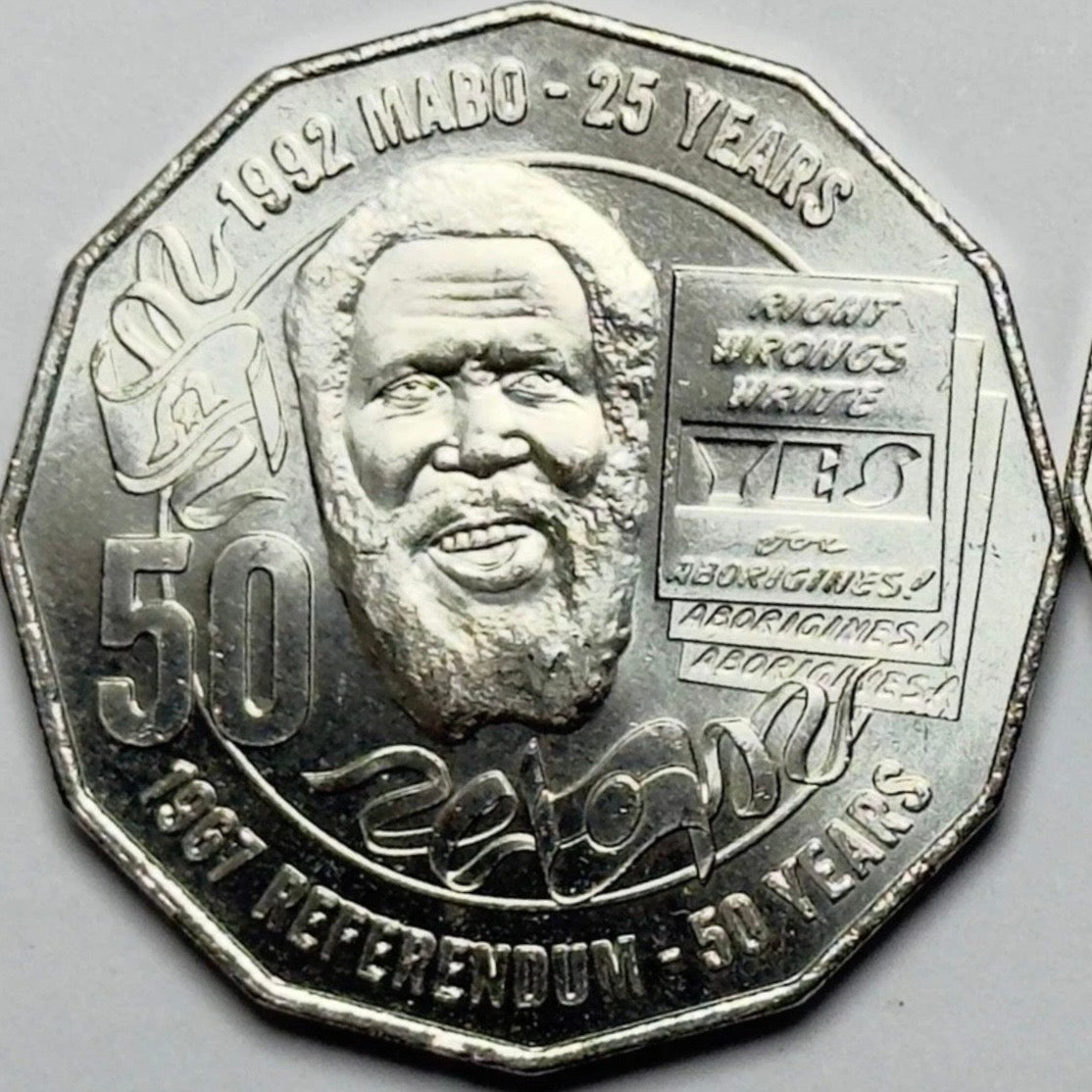 2017 MABO 50 Cent Coin - Uncirculated 50c - Eddie MABO Pride And Passion - In 2x2