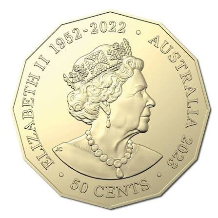 2023 50 Cent Coin - 50th Anniversary of the Sydney Opera House Uncirculated Carded Coin - New Age Numismatics
