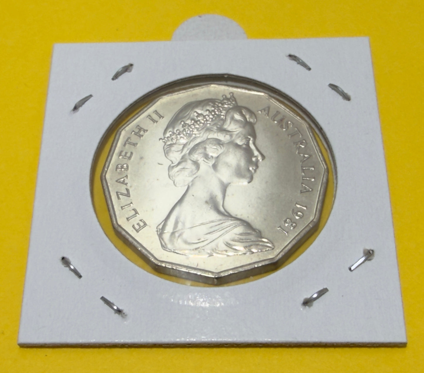 1981 50 Cent Coin - Prince of Wales & Lady Diana - Uncirculated - comes in 2x2