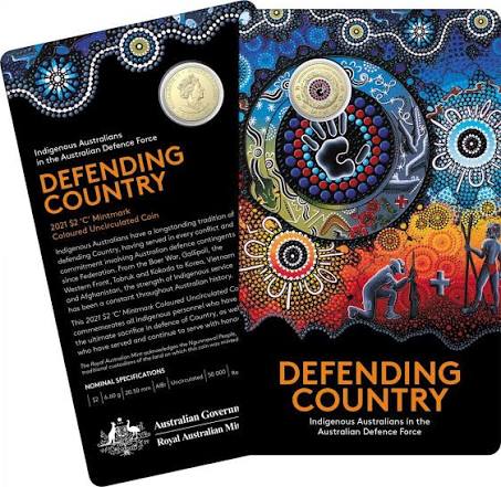 2021 $2 C Mint - Indigenous Australians in the Defence Force - IMS - New Age Numismatics