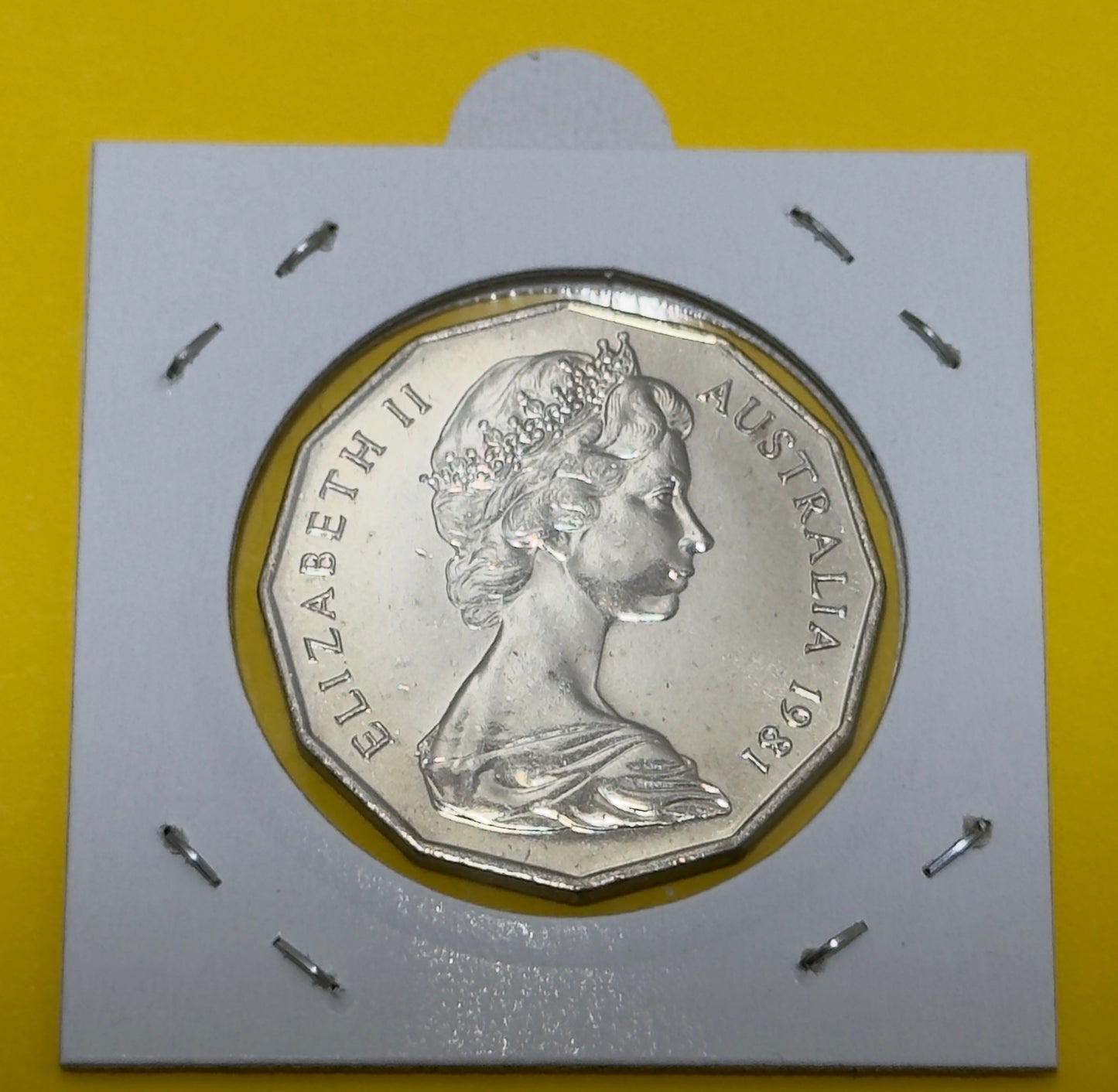 1981 50 Cent Coin - Prince of Wales & Lady Diana - Uncirculated - comes in 2x2