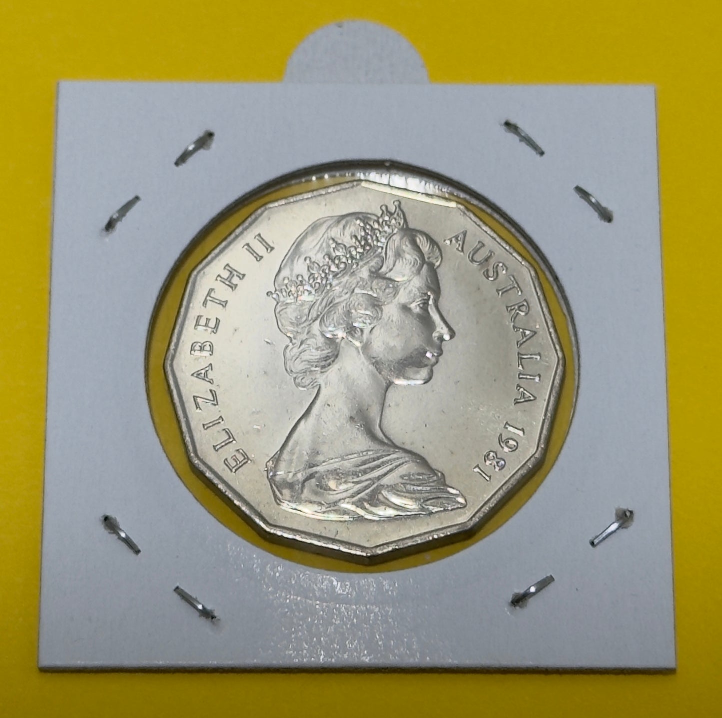 1981 50 Cent Coin - Prince of Wales & Lady Diana - Uncirculated - comes in 2x2