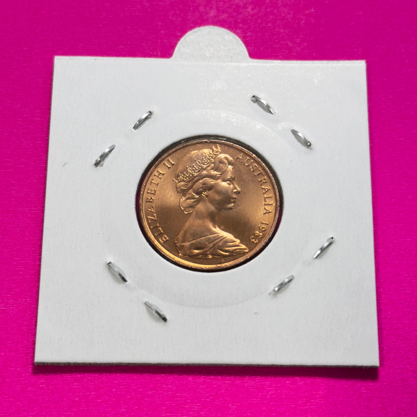 1983 2 Cent Coin - Uncirculated - Ex RAM ROLL Two Cent 2c - comes in 2x2