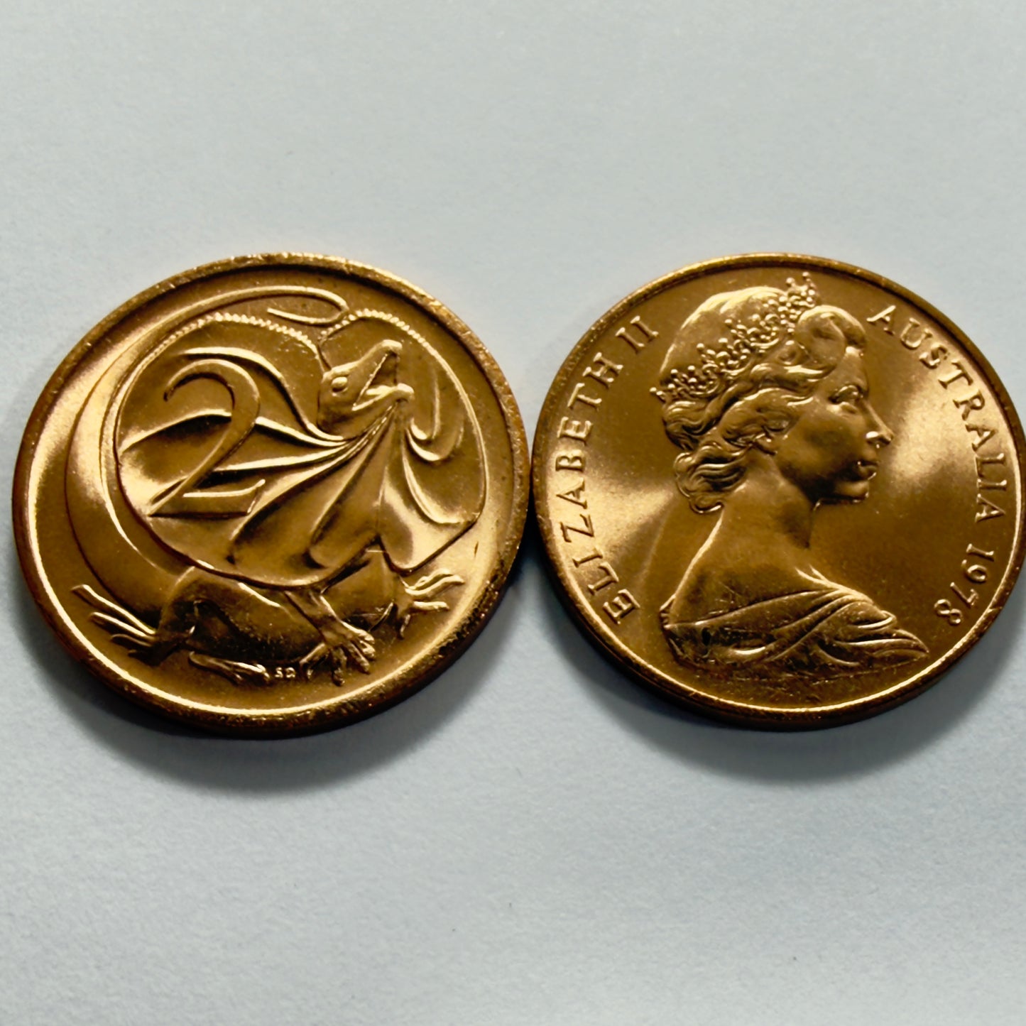 1978 2 Cent Coin - Uncirculated - Ex RAM roll Two Cent - comes in 2x2