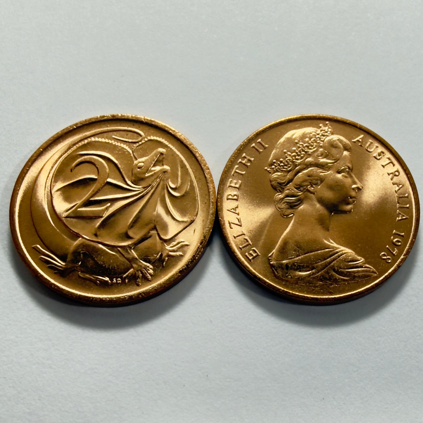 1978 2 Cent Coin - Uncirculated - Ex RAM roll Two Cent - comes in 2x2