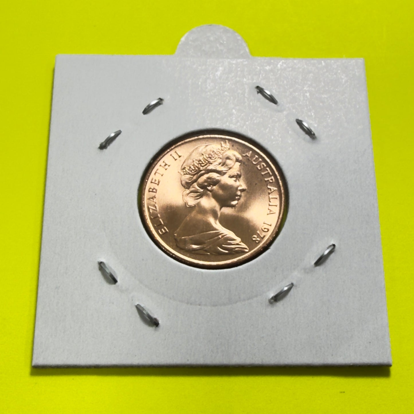 1978 2 Cent Coin - Uncirculated - Ex RAM roll Two Cent - comes in 2x2