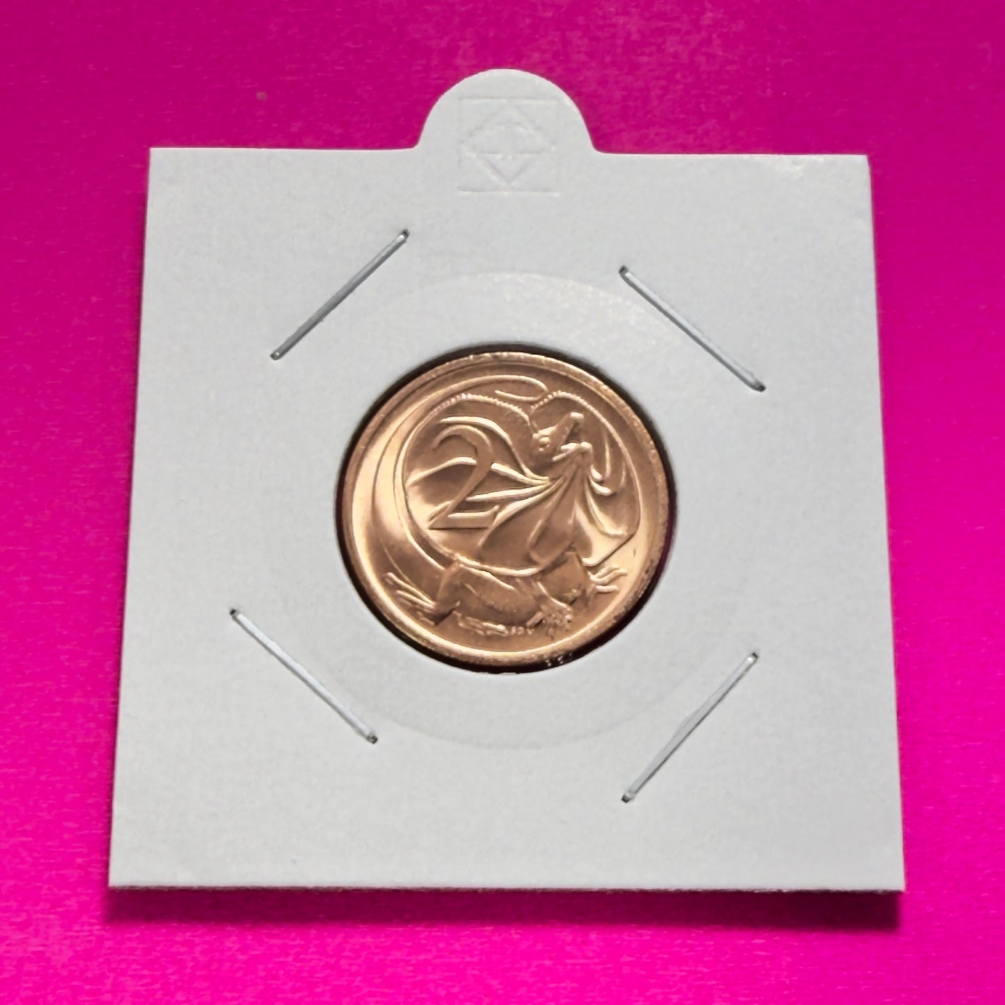 1978 2 Cent Coin - Uncirculated - Ex RAM roll Two Cent - comes in 2x2