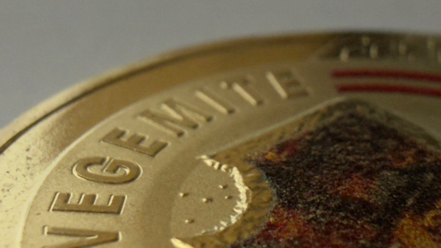 2023 $1 Coin Vegemite - Uncirculated - ex mint set coin - comes in 2x2