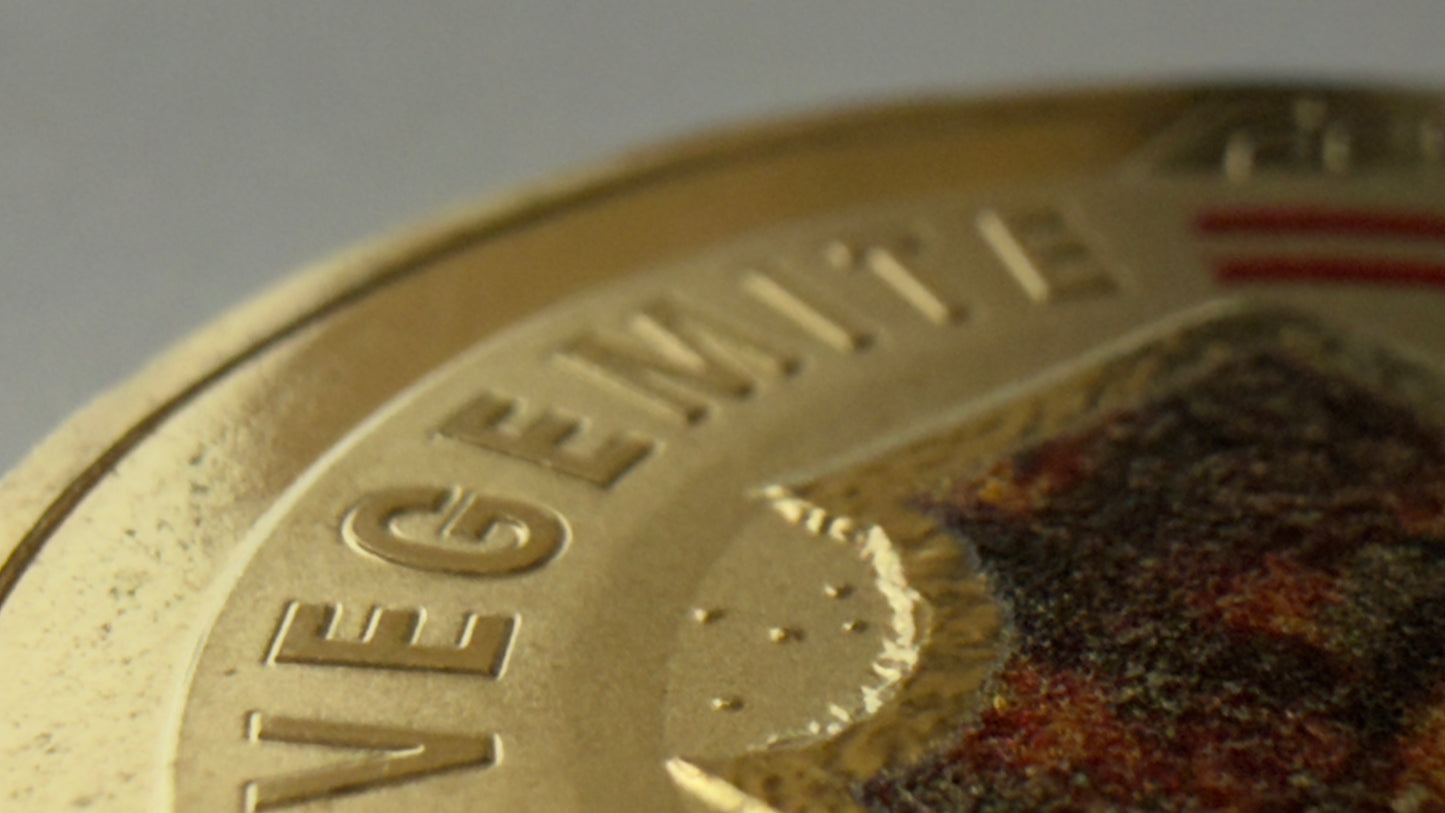 2023 $1 Coin Vegemite - Uncirculated - ex mint set coin - comes in 2x2