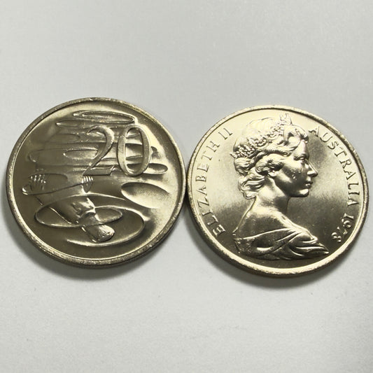 1978 20 Cent Coin - Uncirculated - Twenty Cent Platypus - 20c comes in 2x2