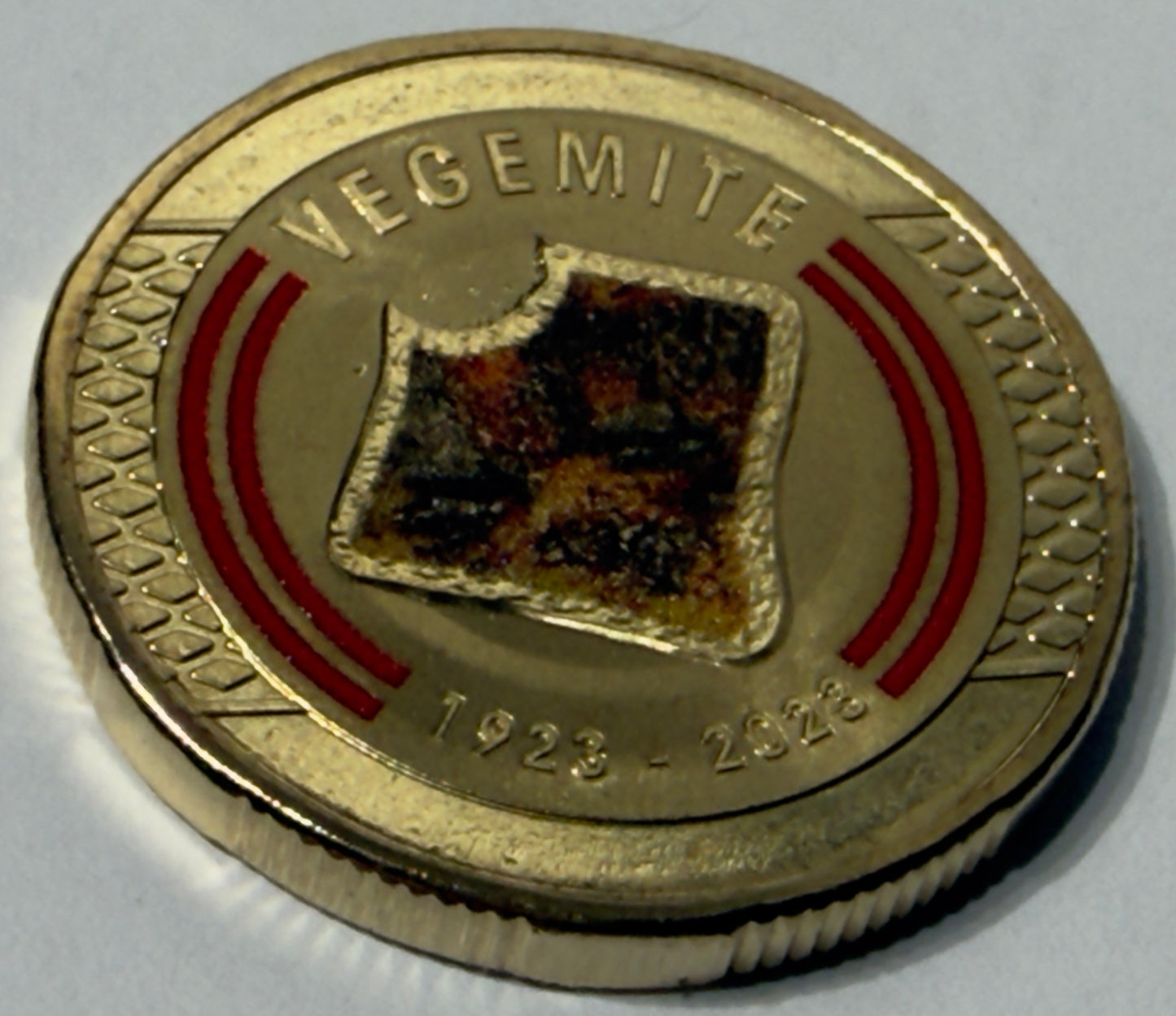 2023 $1 Coin Vegemite - Uncirculated - ex mint set coin - comes in 2x2