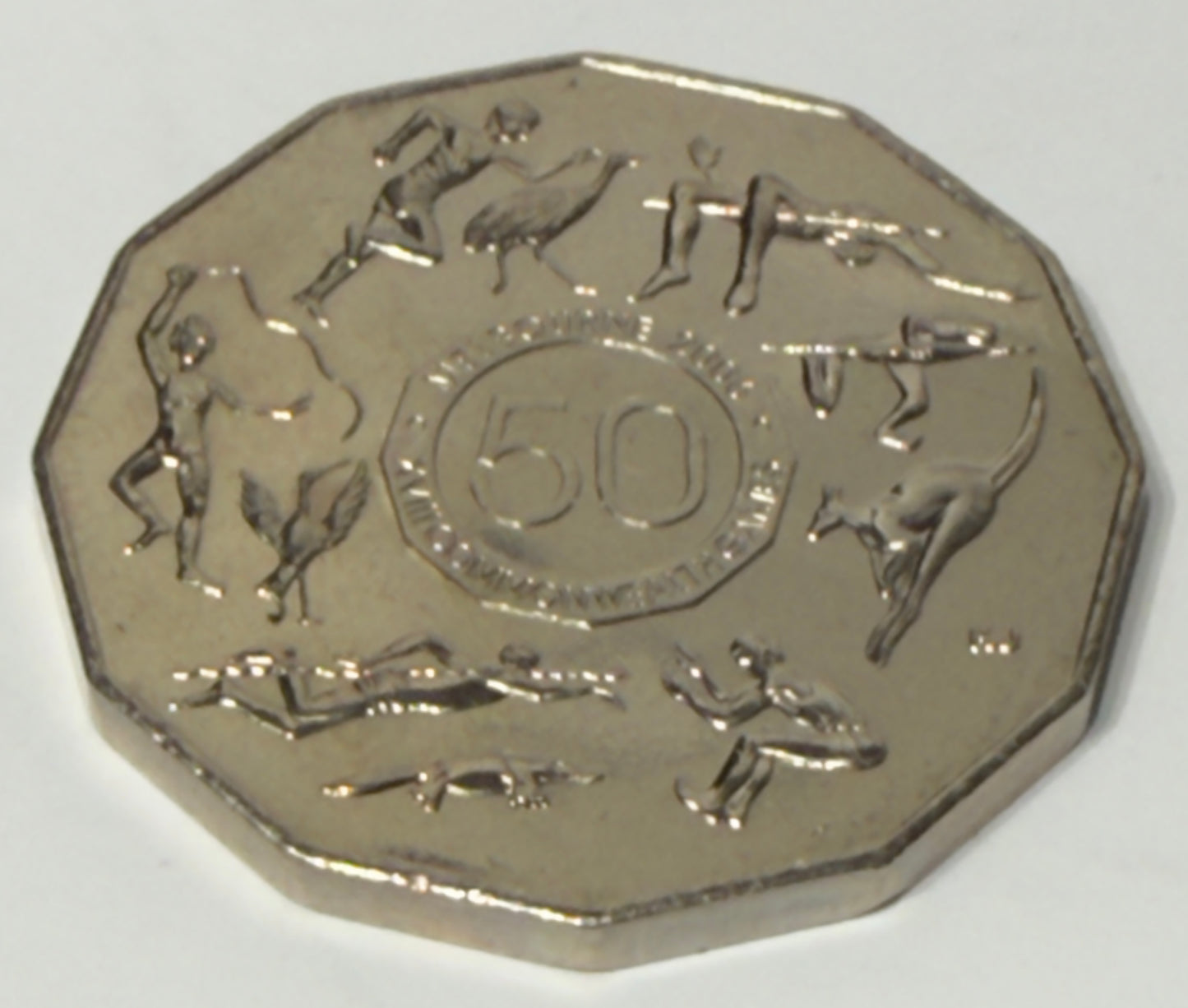 2005 50 Cent Coin - Student Design - Commonwealth Games - Uncirculated - in 2x2