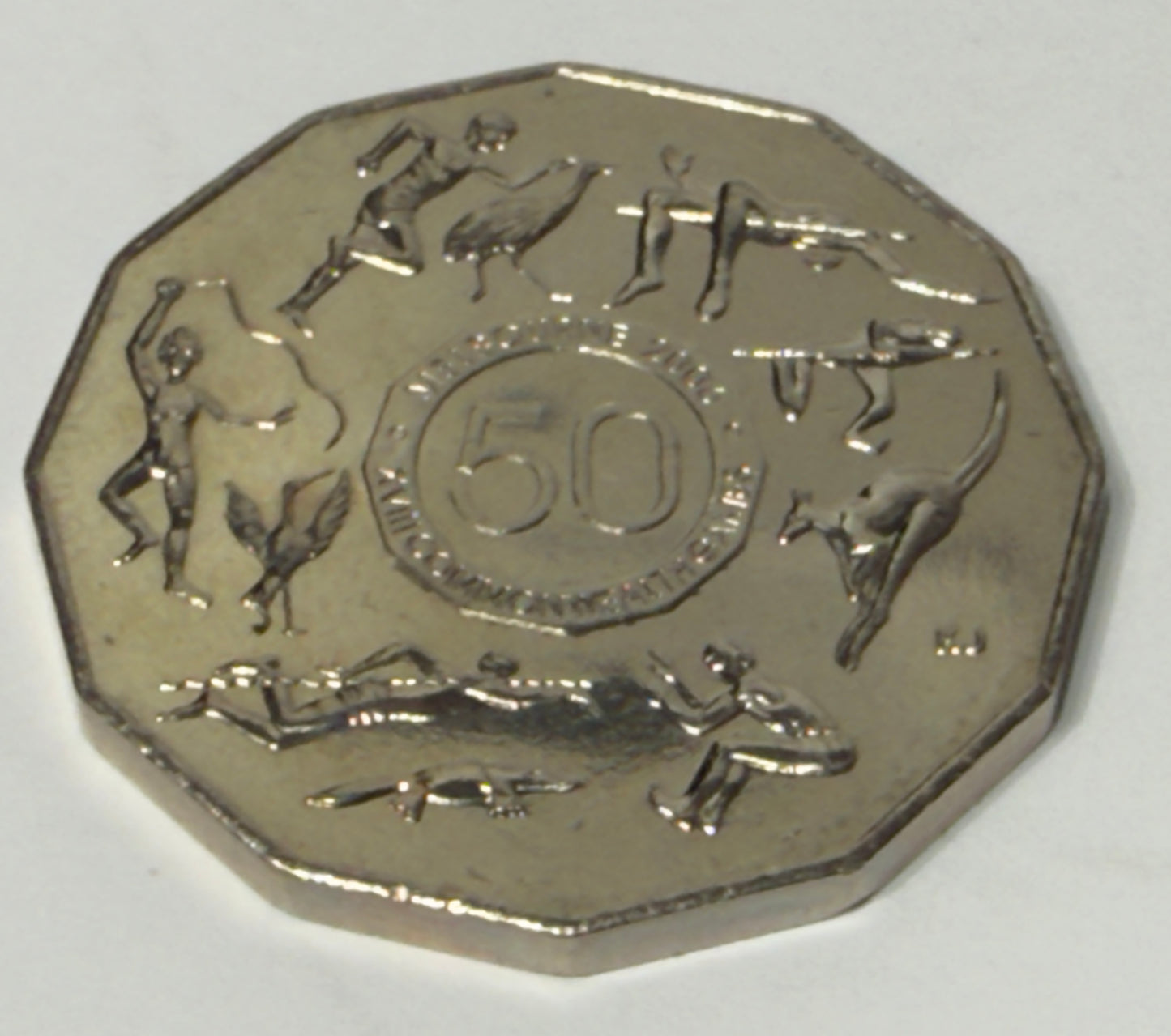 2005 50 Cent Coin - Student Design - Commonwealth Games - Uncirculated - in 2x2