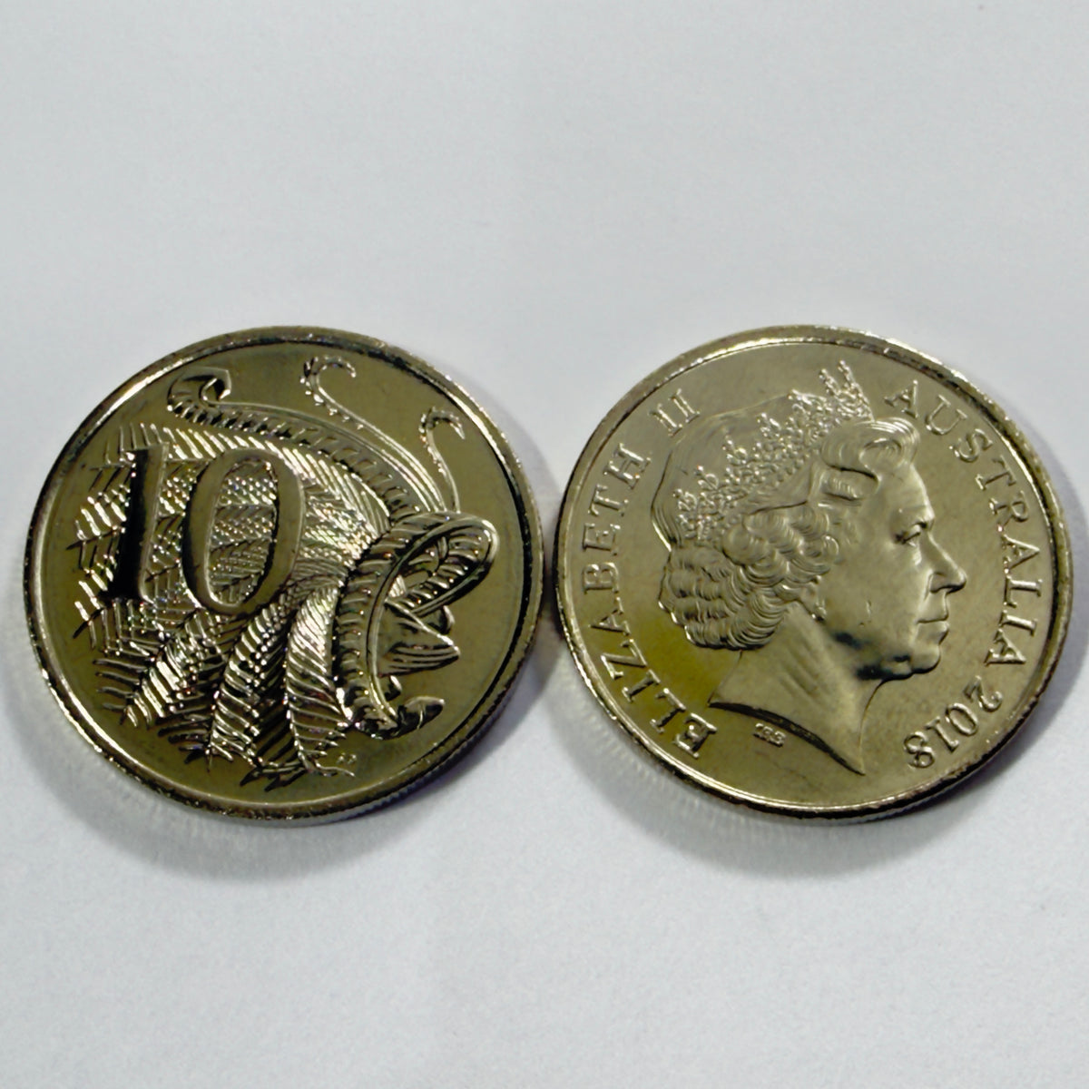 2018 10 Cent Coin - Uncirculated - Low Mintage 3.253 million - comes in 2x2