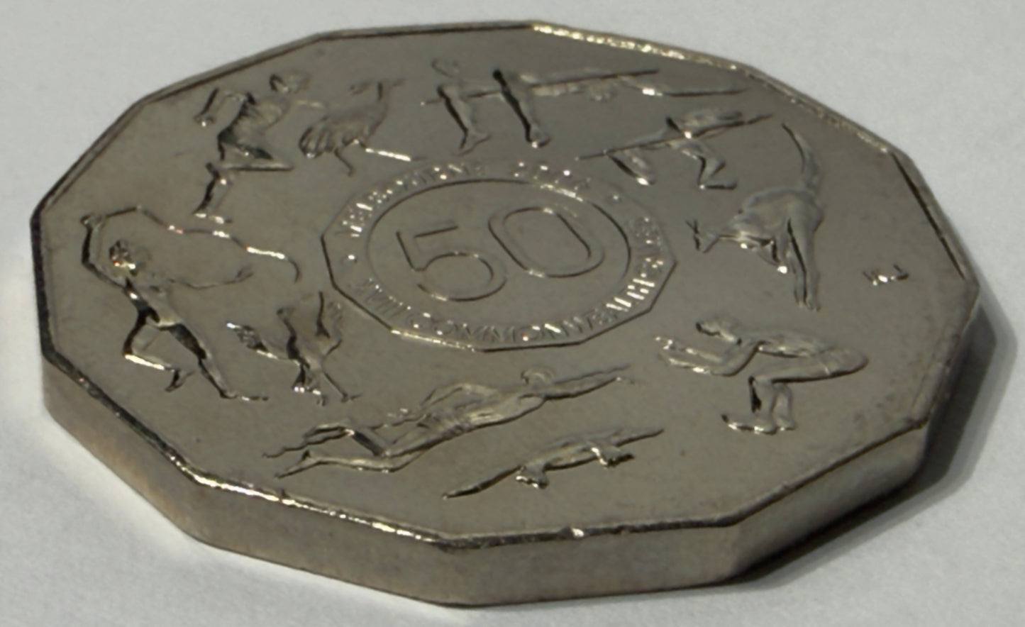 2005 50 Cent Coin - Student Design - Commonwealth Games - Uncirculated - in 2x2