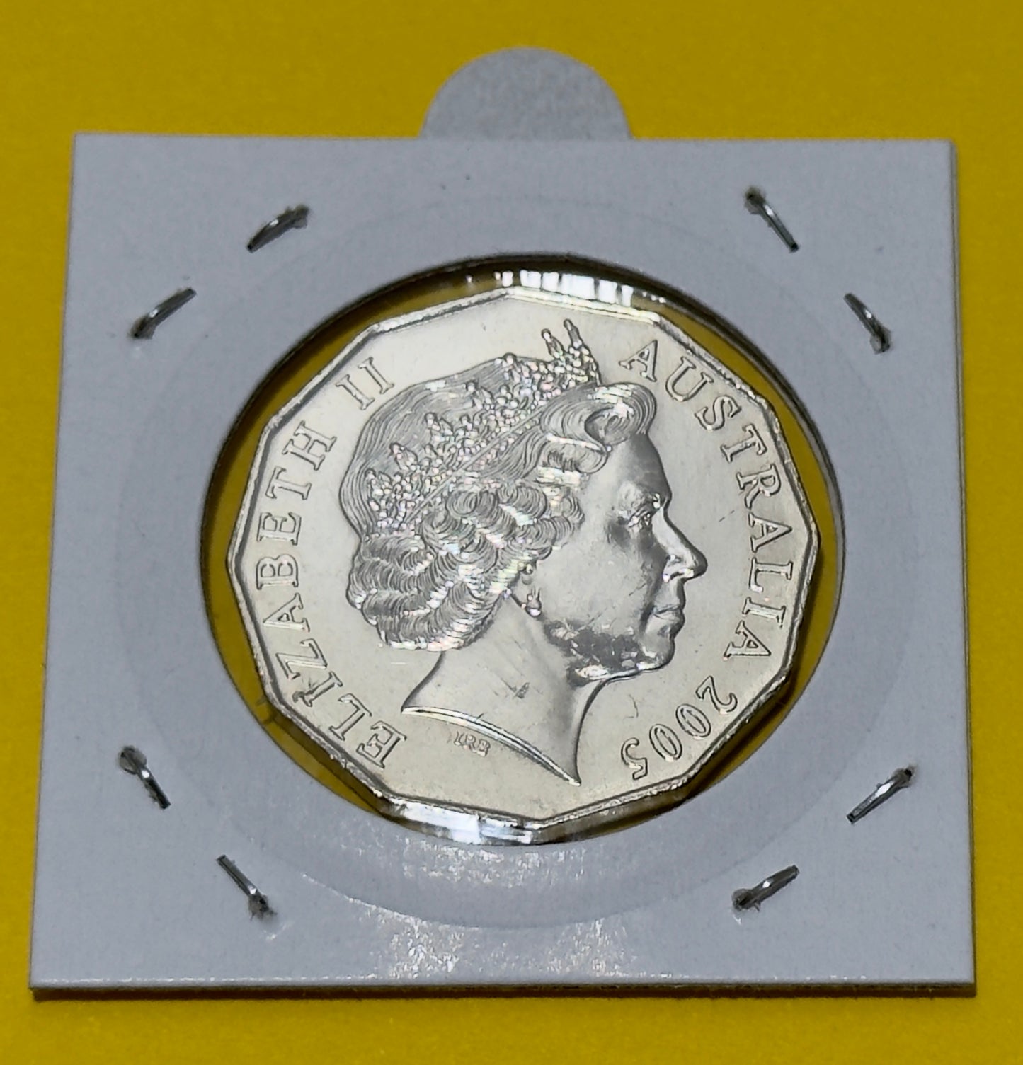 2005 50 Cent Coin - Student Design - Commonwealth Games - Uncirculated - in 2x2