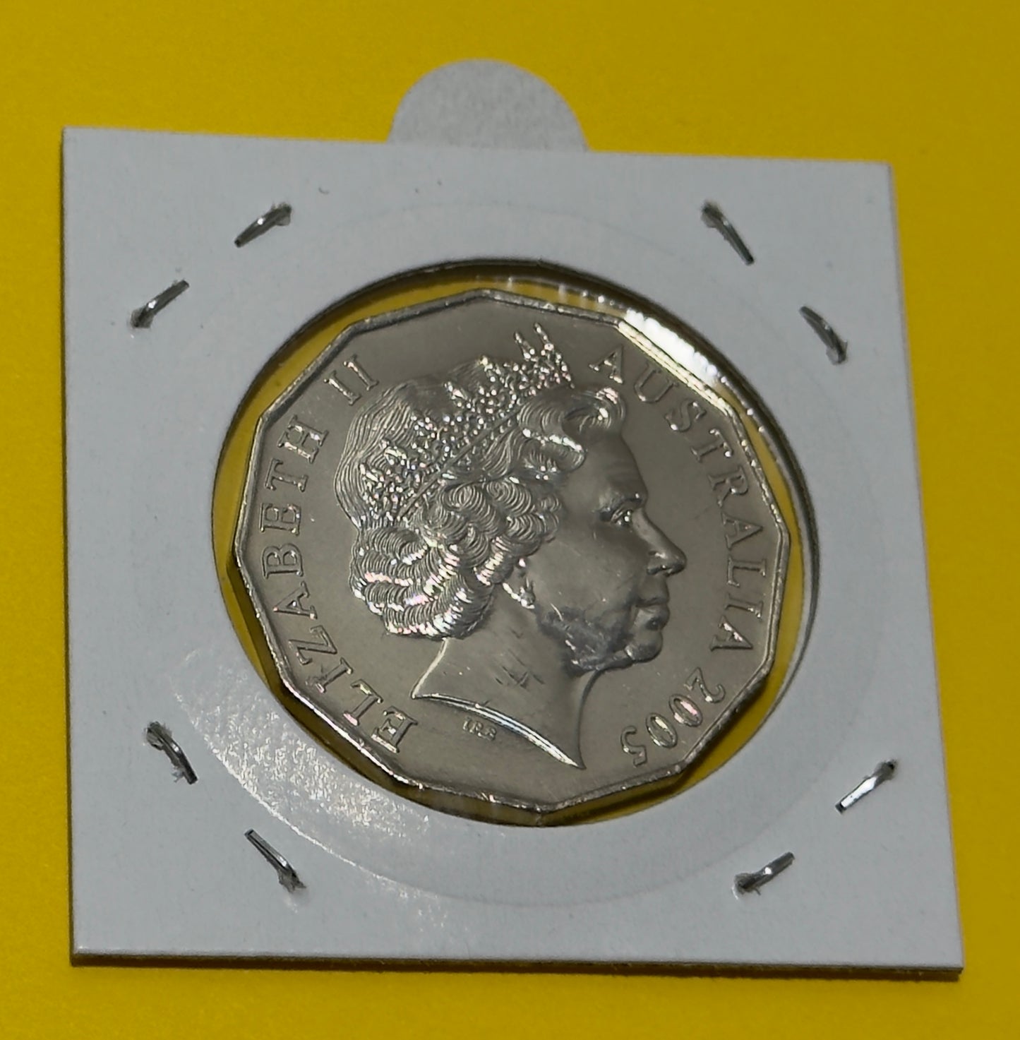 2005 50 Cent Coin - Student Design - Commonwealth Games - Uncirculated - in 2x2