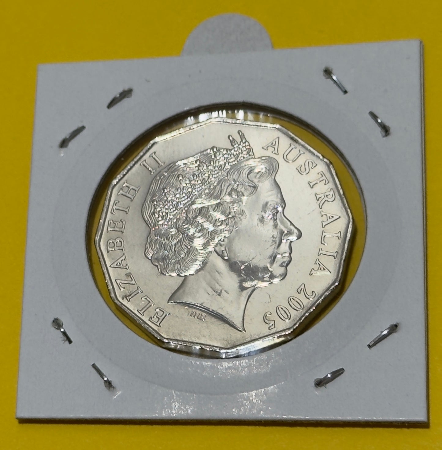 2005 50 Cent Coin - Student Design - Commonwealth Games - Uncirculated - in 2x2