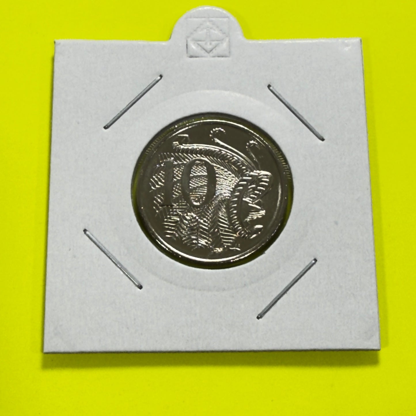 2018 10 Cent Coin - Uncirculated - Low Mintage 3.253 million - comes in 2x2