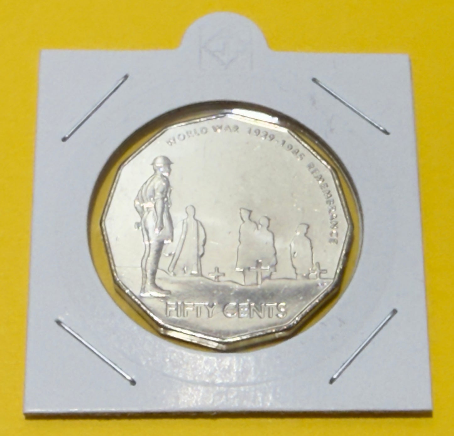 2005 50 Cent Coin - Uncirculated - 60th Anniversary Of WW2 - Comes In 2x2