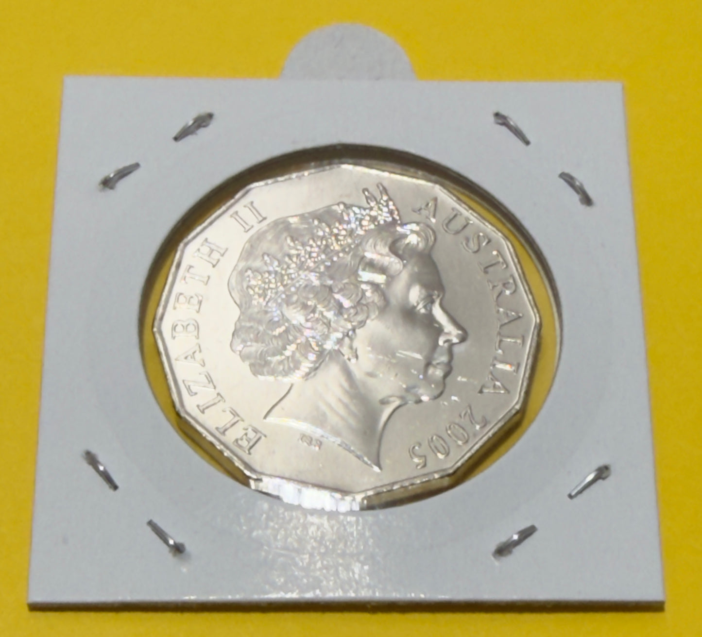 2005 50 Cent Coin - Uncirculated - 60th Anniversary Of WW2 - Comes In 2x2