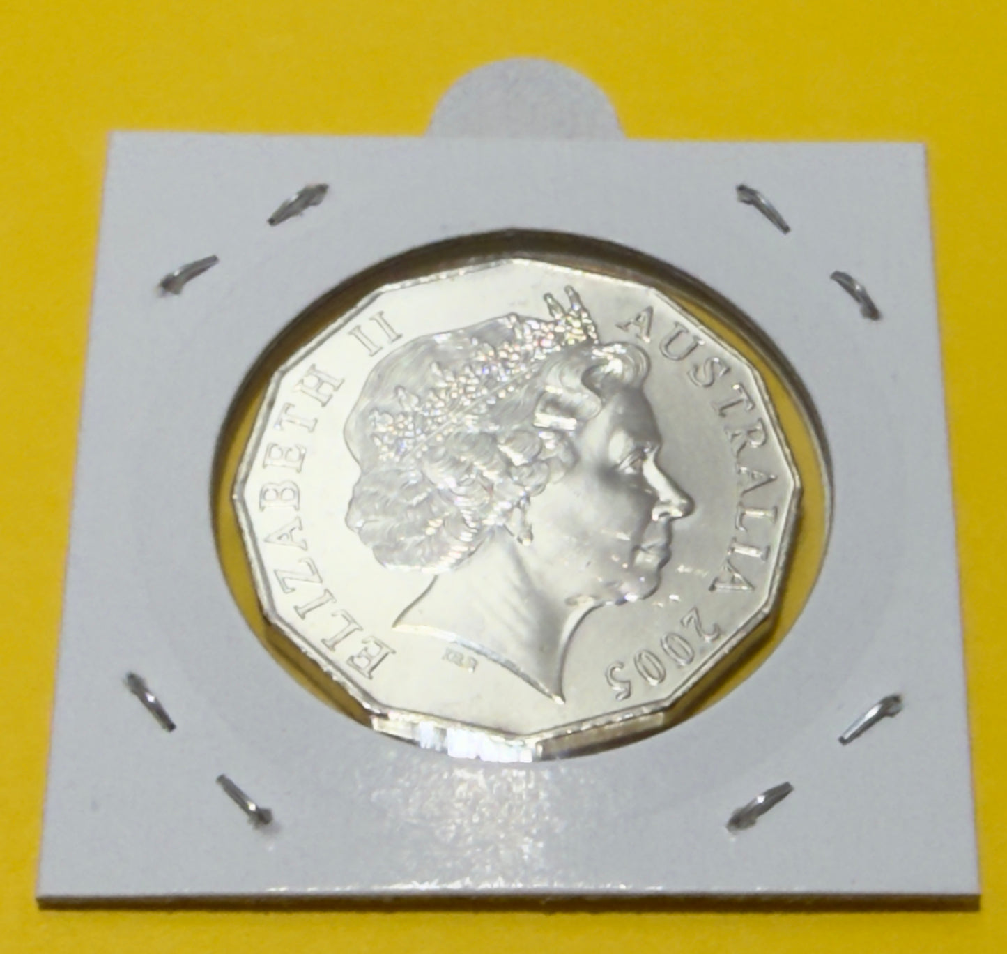 2005 50 Cent Coin - Uncirculated - 60th Anniversary Of WW2 - Comes In 2x2
