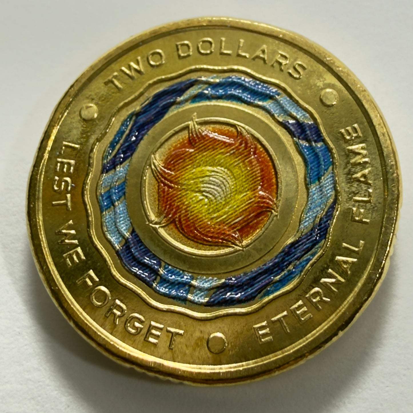 2018 $2 Coin - Uncirculated - Eternal Flame - Lest We Forget - Comes In 2x2